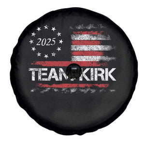 Team Kirk 2025 Spare Tire Cover Charlie Kirk Freedom Vintage American Flag TS11 Print Your Wear