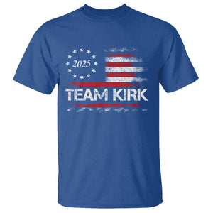 Team Kirk 2025 T Shirt Charlie Kirk Freedom Vintage American Flag TS11 Royal Blue Print Your Wear