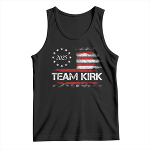 Team Kirk 2025 Tank Top Charlie Kirk Freedom Vintage American Flag TS11 Black Print Your Wear