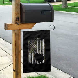 Turkey Hunting Camo US American Flag Thanksgiving Garden Flag TS11 Print Your Wear