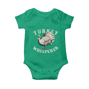 Funny Turkey Whisperer Baby Onesie Thanksgiving Turkey Hunting Season TS11 Irish Green Print Your Wear