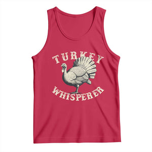 Funny Turkey Whisperer Tank Top Thanksgiving Turkey Hunting Season TS11 Red Print Your Wear