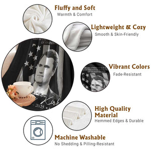 Charlie Kirk Throw Blanket The Greatness Of Our Nation Lies In The Power And Potential Of Its Individuals TS11 Print Your Wear