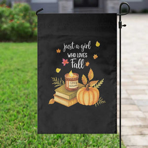 Just A Girl Who Loves Fall Garden Flag Cozy Autumn Season TS11 Print Your Wear