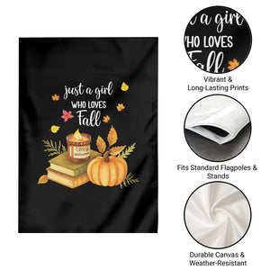 Just A Girl Who Loves Fall Garden Flag Cozy Autumn Season TS11 Print Your Wear