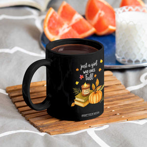 Just A Girl Who Loves Fall Coffee Mug Cozy Autumn Season TS11 Print Your Wear