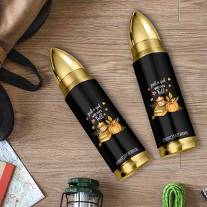 Just A Girl Who Loves Fall Bullet Tumbler Cozy Autumn Season TS11 Print Your Wear