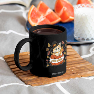 Funny Thanksgiving Cat Lover Coffee Mug Purritans Pilgrim Puritans Hat TS11 Print Your Wear