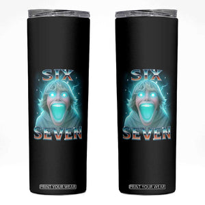 Funny Six Seven The Mason 67 Kid Gen Alpha Meme Skinny Tumbler TS11 Black Print Your Wear