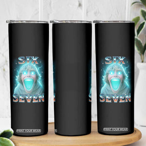 Funny Six Seven The Mason 67 Kid Gen Alpha Meme Skinny Tumbler TS11 Print Your Wear