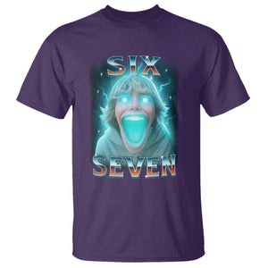 Six Seven The Mason 67 Kid – T-Shirt – Funny Gen Alpha Meme TS11 Purple Print Your Wear