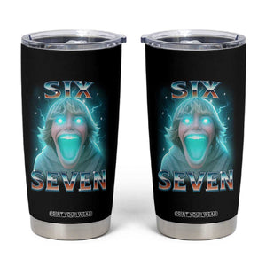 Funny Six Seven The Mason 67 Kid Gen Alpha Meme Tumbler Cup TS11 Black Print Your Wear