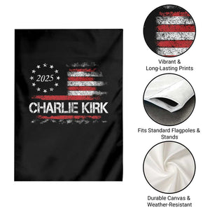 Charlie Kirk 2025 Garden Flag Freedom Vintage American Flag TS11 Print Your Wear
