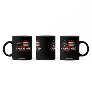 Charlie Kirk 2025 Coffee Mug Freedom Vintage American Flag TS11 Print Your Wear
