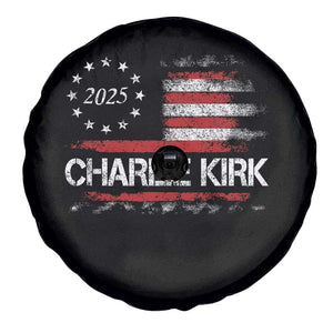 Charlie Kirk 2025 Spare Tire Cover Freedom Vintage American Flag TS11 Print Your Wear