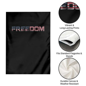 Freedom Patriotic Motivational Quote American Flag Garden Flag TS11 Print Your Wear