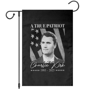 A True Patriot Charlie Kirk Garden Flag Vintage American Flag TS11 Black Print Your Wear