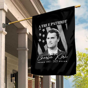 A True Patriot Charlie Kirk Garden Flag Vintage American Flag TS11 Print Your Wear