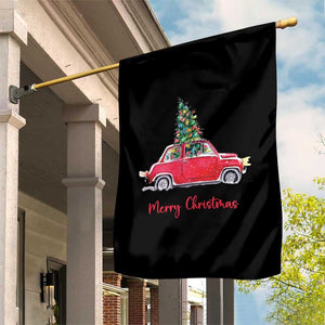 Merry Christmas Garden Flag Vintage Xmas Tree Car TS11 Print Your Wear