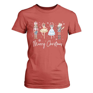 Merry Christmas Nutcracker Ballerina Mouseking T Shirt For Women TS11 Red Print Your Wear