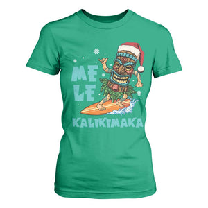 Christmas In Hawaii T Shirt For Women Mele Kalikimaka Santa Tiki Surfing Kakau Tattoo TS11 Irish Green Print Your Wear
