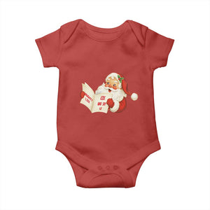 Funny 67 Christmas Santa Baby Onesie Naughty List Kids Who Say Six Seven Meme TS11 Red Print Your Wear