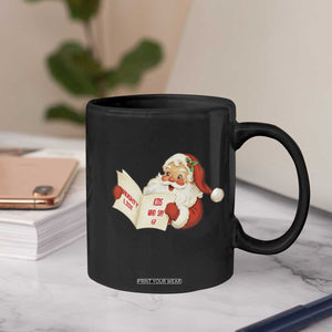 Funny 67 Christmas Santa Coffee Mug Naughty List Kids Who Say Six Seven Meme TS11 Print Your Wear