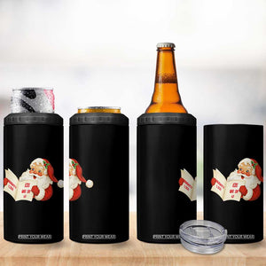 Funny 67 Christmas Santa 4 in 1 Can Cooler Tumbler Naughty List Kids Who Say Six Seven Meme TS11 Print Your Wear