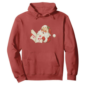 Funny 67 Christmas Santa Hoodie Naughty List Kids Who Say Six Seven Meme TS11 Red Print Your Wear