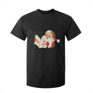 Funny 67 Christmas Santa T Shirt For Kid Naughty List Kids Who Say Six Seven Meme TS11 Black Print Your Wear
