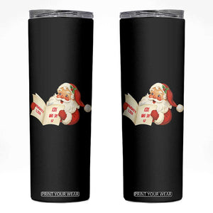 Funny 67 Christmas Santa Skinny Tumbler Naughty List Kids Who Say Six Seven Meme TS11 Black Print Your Wear