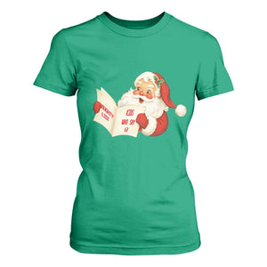 Funny 67 Christmas Santa T Shirt For Women Naughty List Kids Who Say Six Seven Meme TS11 Irish Green Print Your Wear