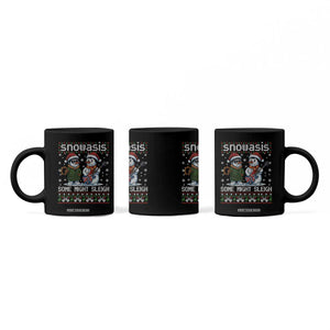 Snowasis Some Might Sleigh Coffee Mug Funny Christmas Snowmen Rock Band Parody TS11 Print Your Wear