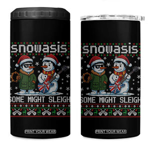 Snowasis Some Might Sleigh 4 in 1 Can Cooler Tumbler Funny Christmas Snowmen Rock Band Parody TS11 One Size: 16 oz Black Print Your Wear