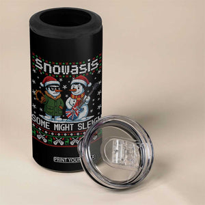 Snowasis Some Might Sleigh 4 in 1 Can Cooler Tumbler Funny Christmas Snowmen Rock Band Parody TS11 Print Your Wear