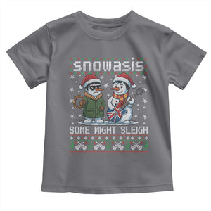Snowasis Some Might Sleigh Toddler T Shirt Funny Christmas Snowmen Rock Band Parody TS11 Charcoal Print Your Wear