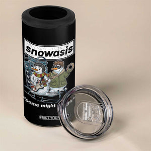 Snowasis Some Might Sleigh 4 in 1 Can Cooler Tumbler Funny Christmas Snowmen Rock Band TS11 Print Your Wear
