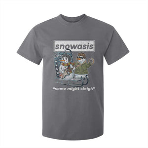 Snowasis Some Might Sleigh T Shirt For Kid Funny Christmas Snowmen Rock Band TS11 Charcoal Print Your Wear