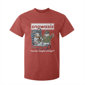 Snowasis Some Might Sleigh T Shirt For Kid Funny Christmas Snowmen Rock Band TS11 Red Print Your Wear