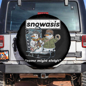 Snowasis Some Might Sleigh Spare Tire Cover Funny Christmas Snowmen Rock Band TS11 No hole Black Print Your Wear