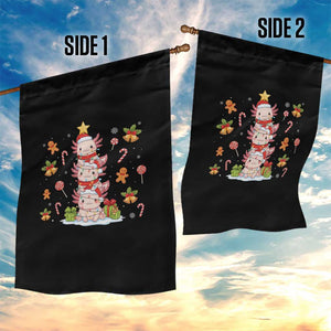 Funny Christmas Kawaii Axolotl Xmas Tree Garden Flag TS11 Print Your Wear