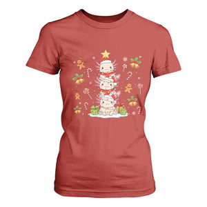 Funny Christmas Kawaii Axolotl Xmas Tree T Shirt For Women TS11 Red Print Your Wear