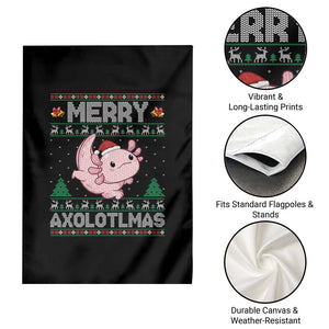Funny Christmas Axolotl Garden Flag Merry Axolotlmas Xmas Salamander TS11 Print Your Wear