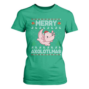 Funny Christmas Axolotl T Shirt For Women Merry Axolotlmas Xmas Salamander TS11 Irish Green Print Your Wear