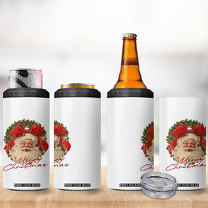 Merry Christmas Vintage Retro Santa Claus Coquette 4 in 1 Can Cooler Tumbler TS11 Print Your Wear