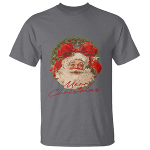 Merry Christmas Vintage Retro Santa Claus Coquette T Shirt TS11 Charcoal Print Your Wear