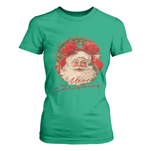 Merry Christmas Vintage Retro Santa Claus Coquette T Shirt For Women TS11 Irish Green Print Your Wear