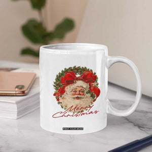 Merry Christmas Vintage Retro Santa Claus Coquette Coffee Mug TS11 Print Your Wear