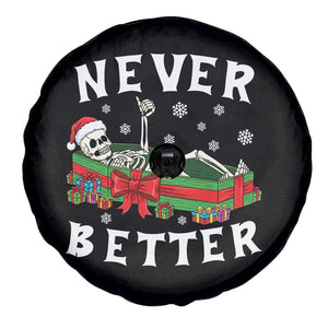 Funny Halloween Christmas Never Better Spare Tire Cover Xmas Skeleton Coffin TS11 Print Your Wear