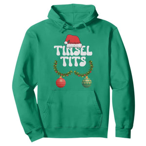 Christmas Tinsel Tits Hoodie Funny Xmas Couple Matching TS11 Irish Green Print Your Wear